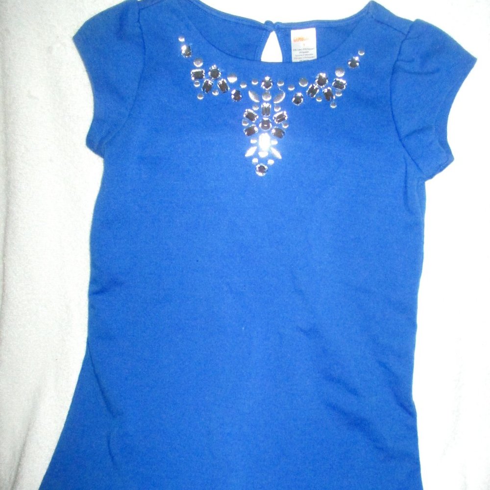 Gymboree Girls Sparkle Dress Size 7- Seaside Stroll